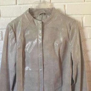 Alfani Women’s Snakeskin Leather Jacket